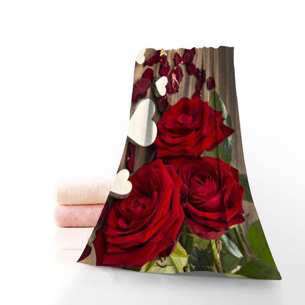 

towel custom rose 35x75cm fitness sports portable quick-drying yoga outdoor bamboo fiber