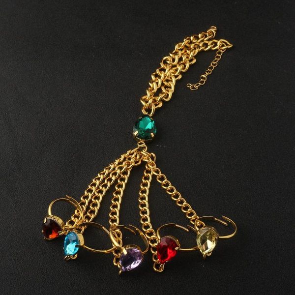 

charm bracelets fashion bracelet ring gem set film and television surrounding jewelry girls' birthday gifts role play props, Golden;silver