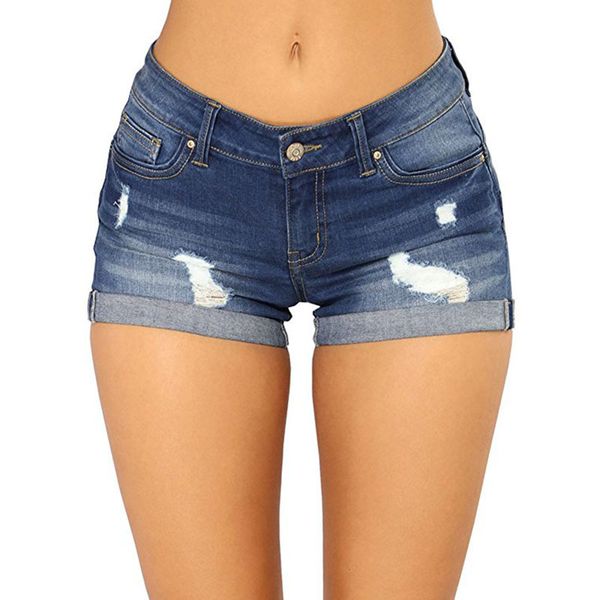 

women's shorts summer new jeans flanging pants, White;black