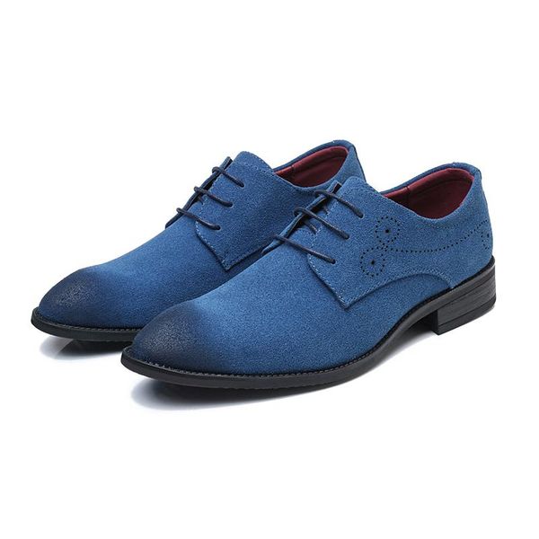 

dress shoes 2021 fashion casual scrub pointed leather tooling business leisure nightclub driving plus size 38-48, Black