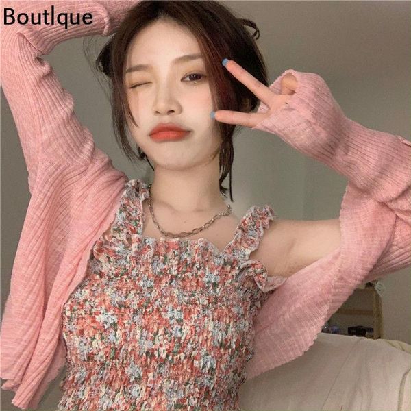 

women's tanks & camis women camisole floral elegant gentle cropped slim casual all-match ruffles sweet ulzzang lovely teens stretchy fo, White