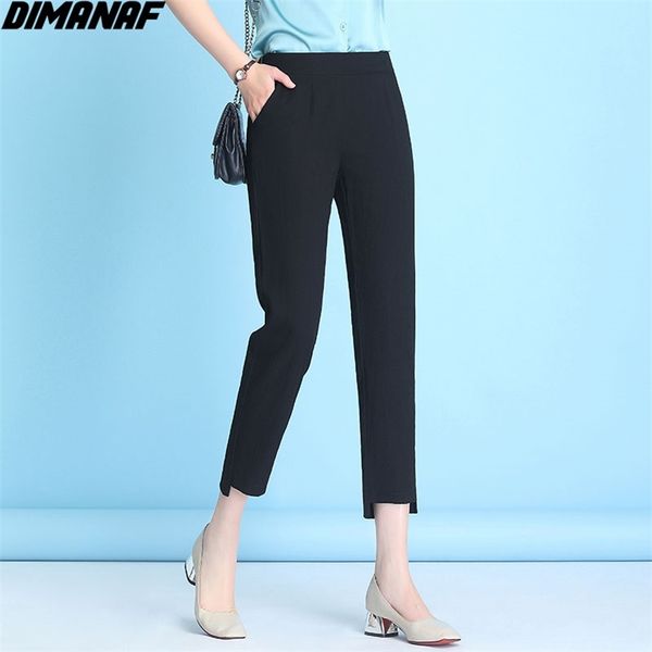 

plus size women high waist harem pants solid linen female office home wear slacks show thin loose 4xl 210531, Black;white