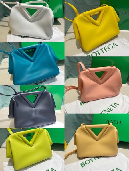 

mini triangle handbag point crossbody bags tote women designer handbags purse effini 2021 fashion cloud lady soft genuine leather shoulder