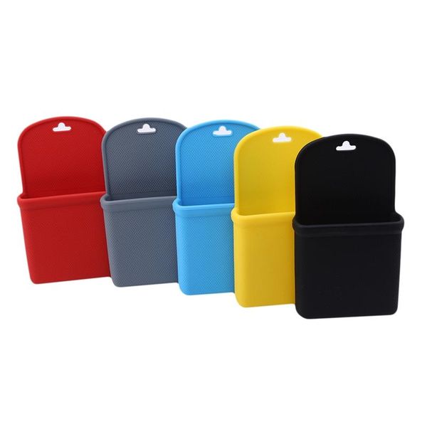 

car organizer silicone storage bag holder automobile air outlet dashboard hanging box