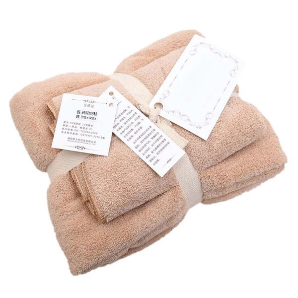 

towel 2pcs coral velvet microfiber water absorbent bath set quick dry blanket 4xfa