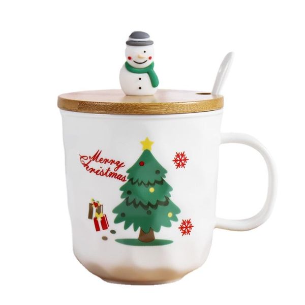 

mugs christmas santa claus tree david's deer snowman ceramic cup cartoon mug