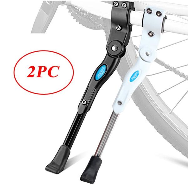 

car & truck racks 2pcs adjustable mtb road bicycle kickstand parking rack mountain bike support side kick stand foot brace cycling accessori