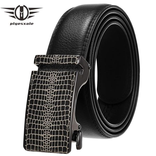 

belts cowhide leather belt for men fashion automatic buckle black western cowboy jeans waist strap mens casual g914, Black;brown