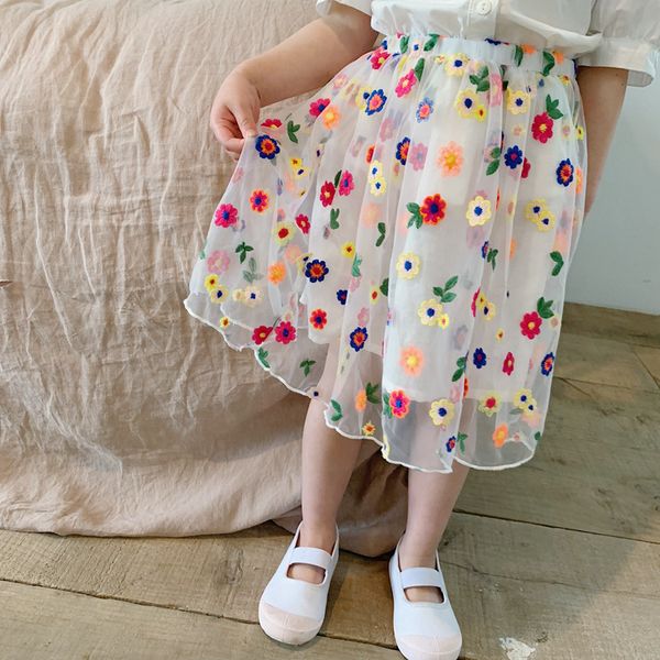 

skirts girl summer korean s' embroidered children's fairy mesh yarn clothes 9cm1