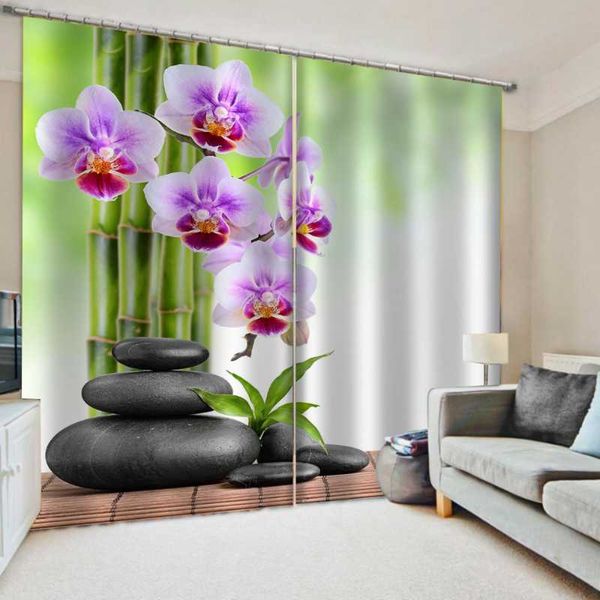 

custom green bamboo curtains 3d drapes for bedroom living room office el home decorative curtain &