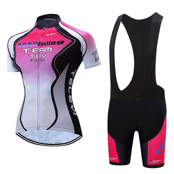

women's cycling jersey sets bicycle clothing kits 2021 mountain bike clothes lady mtb maillot uniform female outdoor sportswear1, Black;blue