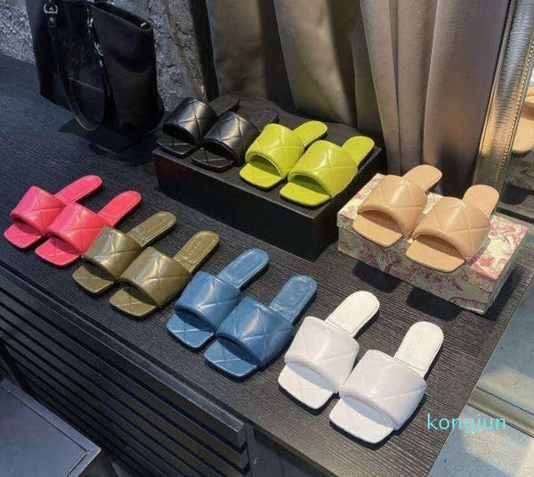 

designer- women sandals padded sandals outdoor slippers banquet shoes summer leather slippers multicolor flat high heel size 35-42, Black