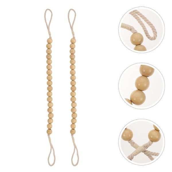 

other home decor 2pcs wooden curtain straps household tiebacks ornaments