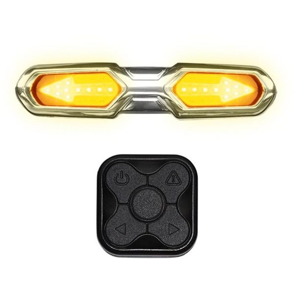 

bike lights bicycle smart wireless remote control warning steering tail usb rechargeable