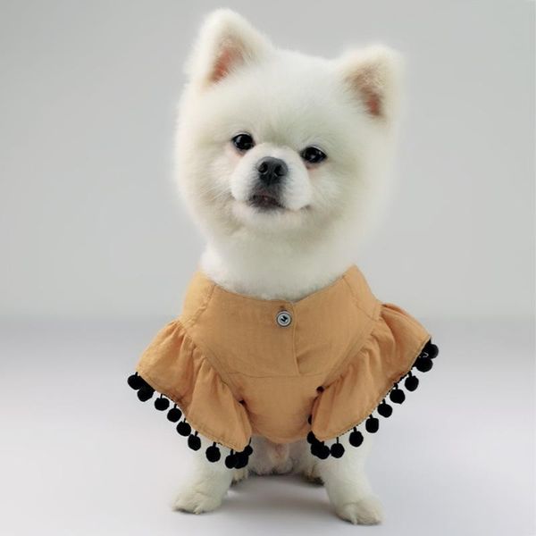 

sweet tassel pet cat dog clothes for small dogs summer princess dress puppy clothing skirt chihuahua yorkshire pug dresses apparel