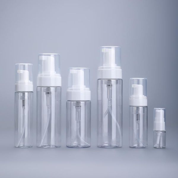 

of empty plastic foam bottle pet material shampoo lotion bottles refillable storage container 50ml 80ml 100ml 150ml 200ml liquid soap dispen