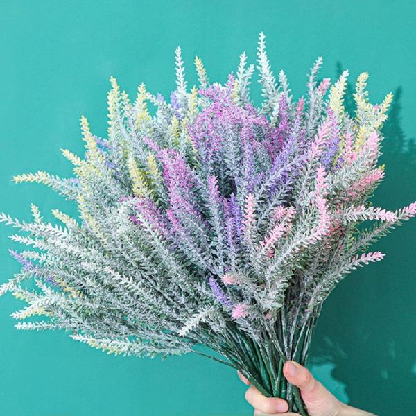 

decorative flowers & wreaths artificial plant lavender wheat ears home decor christmas crafts wedding flower arrangement diy living room fak