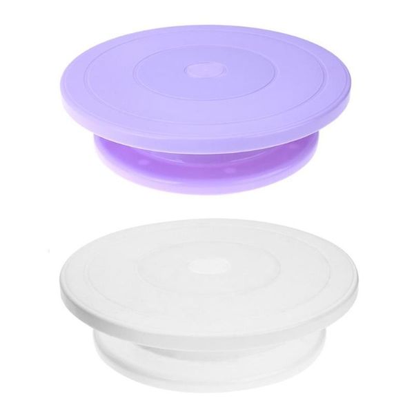 

14cm plastic cake plate turntable rotating anti-skid round stand decorating rotary table kitchen diy pan baking tool & pastry tools