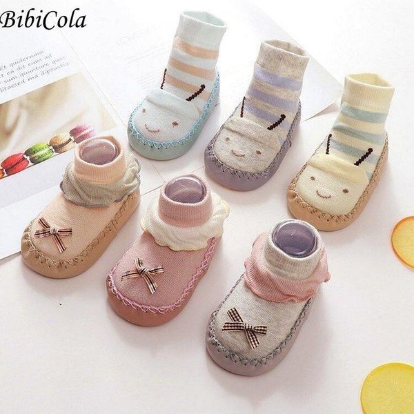 

first walkers baby girls cute cartoon non-slip cotton born floor socks animal pattern walker shoes for high toddler