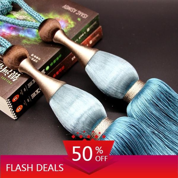 

novelty items high-end entry lux modern curtain bandage large hanging ball lace-up long rope decorative living room atmosphere
