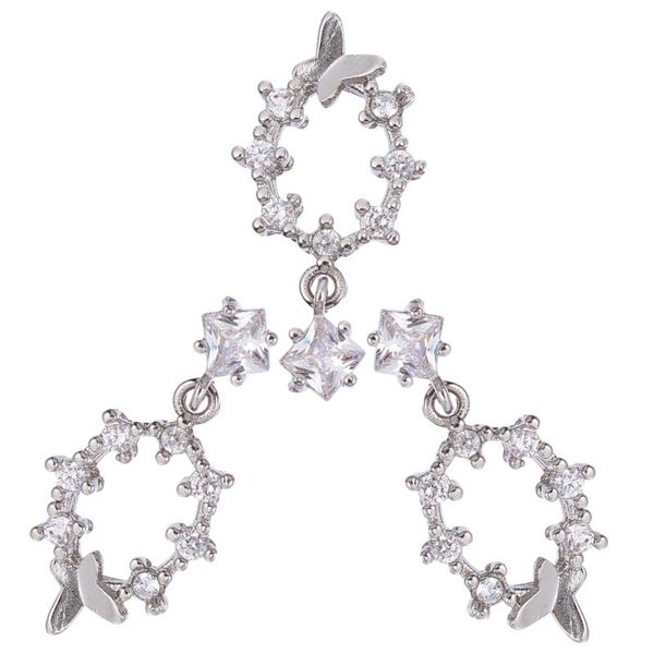 

nail art decorations 3pcs studs diy manicure charms decals decorative decor, Silver;gold