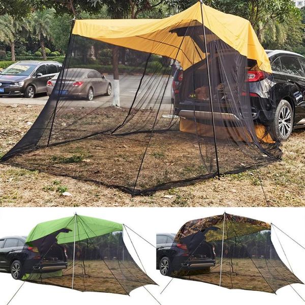 

tents and shelters car awning vehicle rear extension sunshade tent trunk side waterproof garden beach umbrella camping
