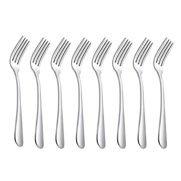 

forks 17,5cm stainless steel fork for dessert salad, no dishwasher dae, 8 pieces