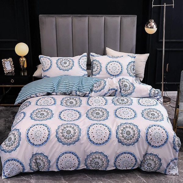 

bedding sets bohemian style three piece set, home net red quilt cover, bed sheet, dormitory pillow case