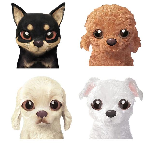 

wall stickers three ratels qc522 cute puppy cartoon for kids animal poster car hood sticker lapdecal