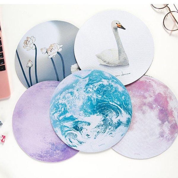 

mouse pads & wrist rests zerosky beautiful romantic computer padding mat ultra soft natural rubber planet series mice pad round gaming