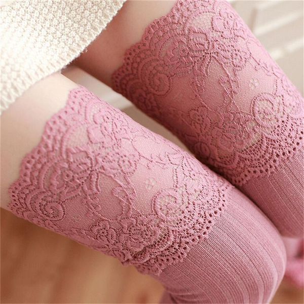 

women lace tighs thigh high stockings over the knee pantyhose garter belt stocking set socks & hosiery, Black;white
