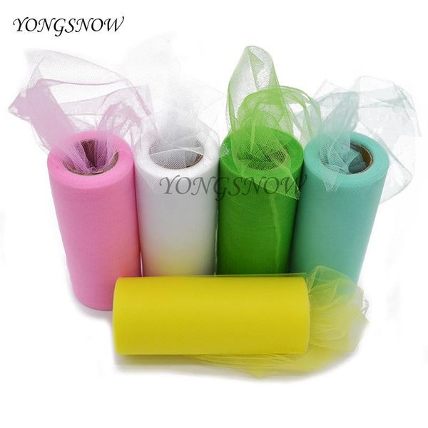 

party decoration 25 yard 15cm tulle roll wedding fabric spool craft tutu dress diy silk organza supplies