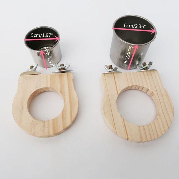 

other bird supplies feeding cups with clamp parrot cage hanging bowl stainless steel coop dish e7cc