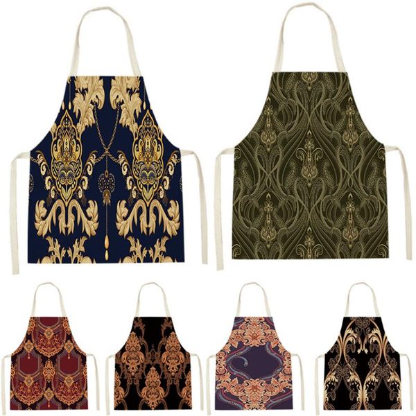 

aprons european style chef apron household cleaning pinafore kids flowers pattern sleeveless cotton home custom bib