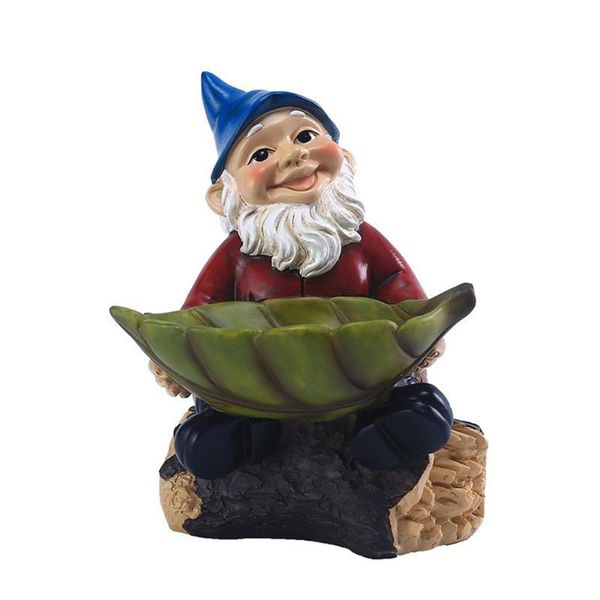 

garden decorations outdoor dwarf bird feeder sculpture yard tree hanging decorative gnome resin statue handicraft ornaments