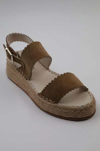 

sandals oil green genuine suede women, Black