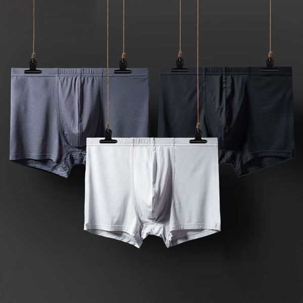 

modal pes men's large size loose style boxers korean comfortable traceless boxers, Black;white