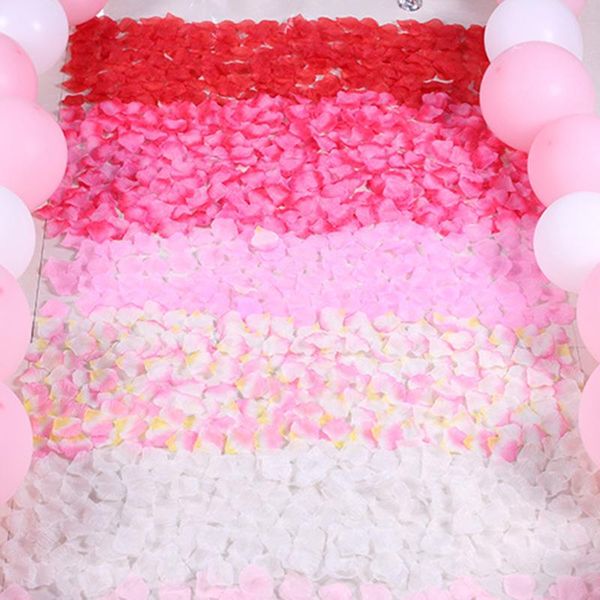 

decorative flowers & wreaths 100pcs/lot artificial simulation rose petals decorations wedding marriage room flower party decor fake petal
