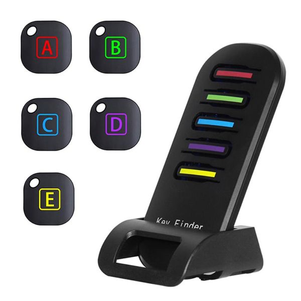 

activity trackers 5 in 1 advanced wireless key finder remote locator phone wallets anti-lost with torch function receivers and dock