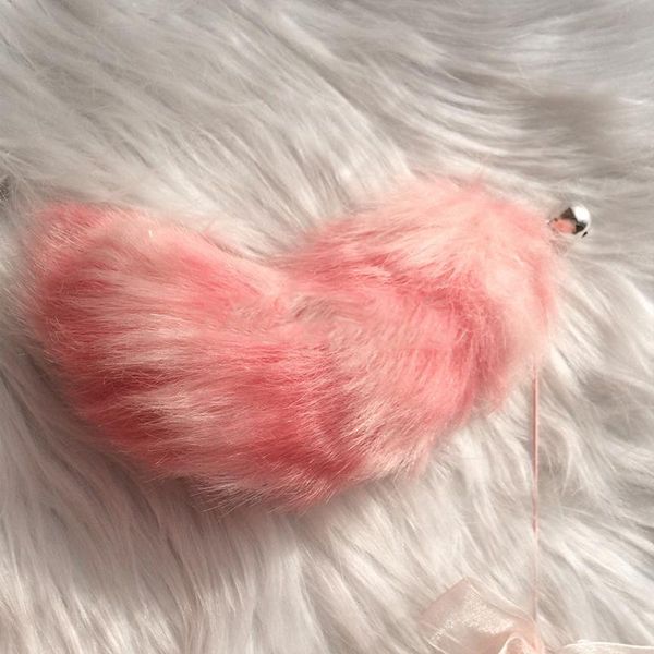 

fairy tease cat stick bell interactive kitten toy powder tail pet supplies toys plush