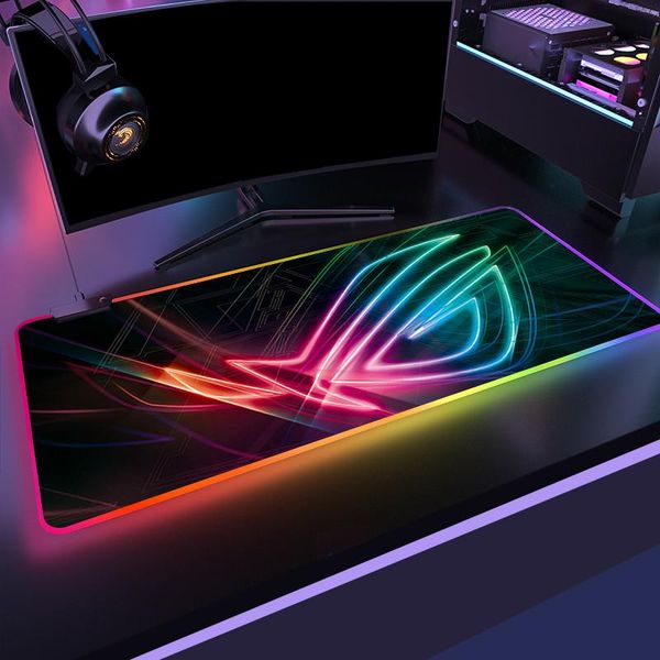 

mouse pads & wrist rests custom diy pattern republic of gamers gaming rgb mousepad rog large locking edge speed gamer led pad soft lapma