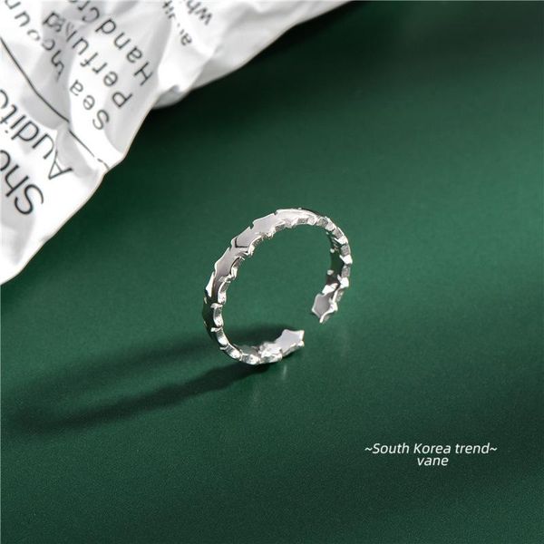 

sterling silver rings star ring jewelry for women 925 cluster, Golden;silver