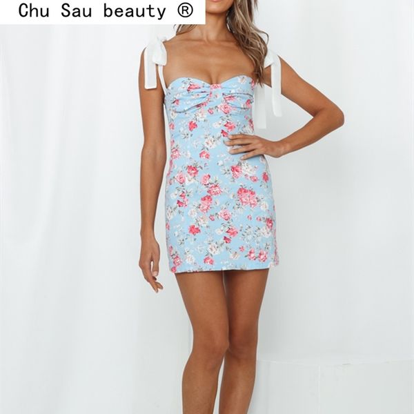 

summer casual chic floral print sling mini dress women fashion backless sleeveless dresses female vestido de mujer 210508, Black;gray