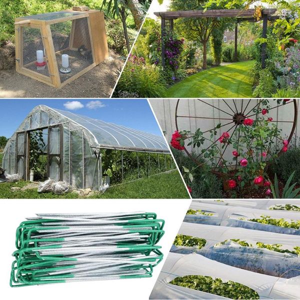 

fencing, trellis & gates 50pcs/set landscape staples dripper irrigation fabric ground cover tubing soaker sod pins garden fence stake b
