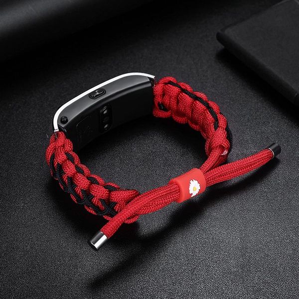 

watch bands 18mm braided strap for huawei talkband b5 sports bracelet replacement wristband, Black;brown