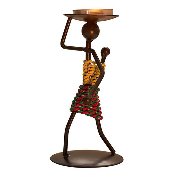 

metal candle holder abstract character candlestick decorative handmade home decor figurines art gift tb sale holders
