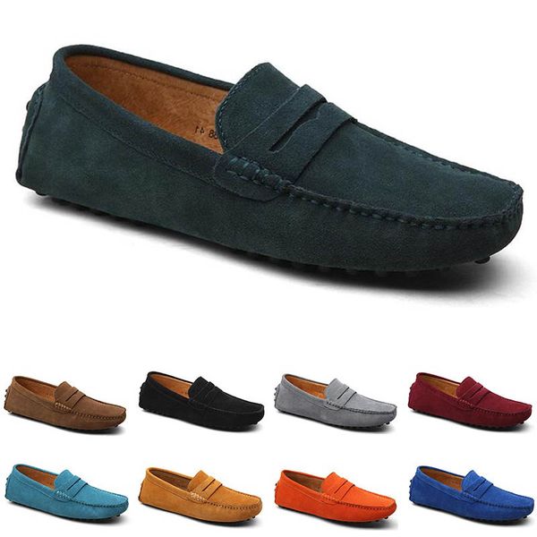

trend doudou men's casual driving shoes soft sole fashion footwear all-match lazy bronze burgundy khaki coffee dlive breathable sports, Black