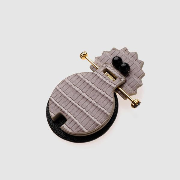 

pins, brooches amorita boutique fashion hedgehog design, Gray