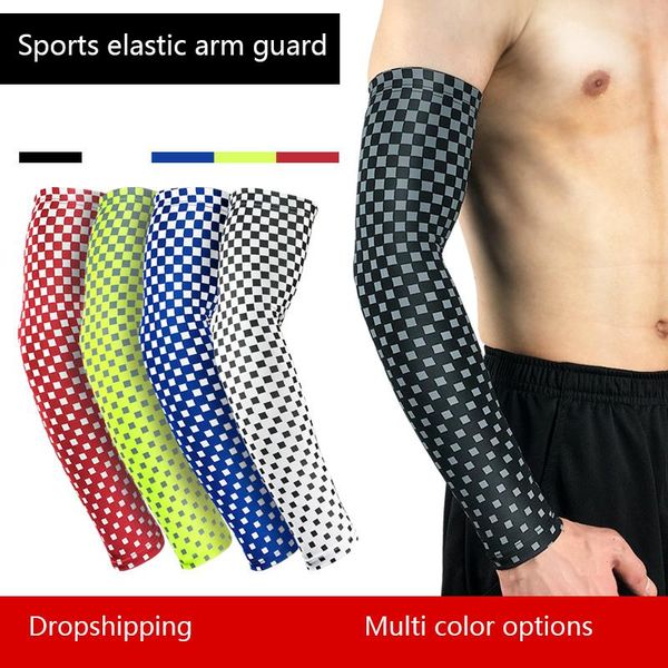 

elbow & knee pads 2021 basketball protective gear sports arm guard lengthened wrist men&women's breathable sweat absorbing sleeve, Black;gray