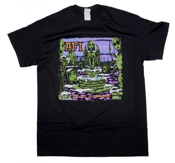 

men's t-shirts afi art of drowning t shirt, White;black